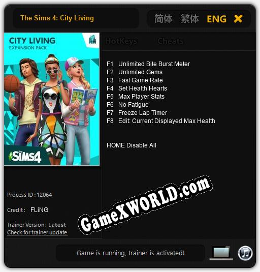 Трейнер для The Sims 4: City Living [v1.0.7]