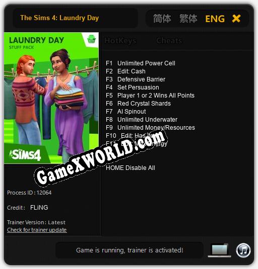 The Sims 4: Laundry Day: Читы, Трейнер +11 [FLiNG]