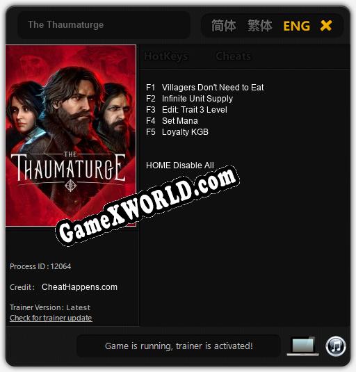The Thaumaturge: Трейнер +5 [v1.5]