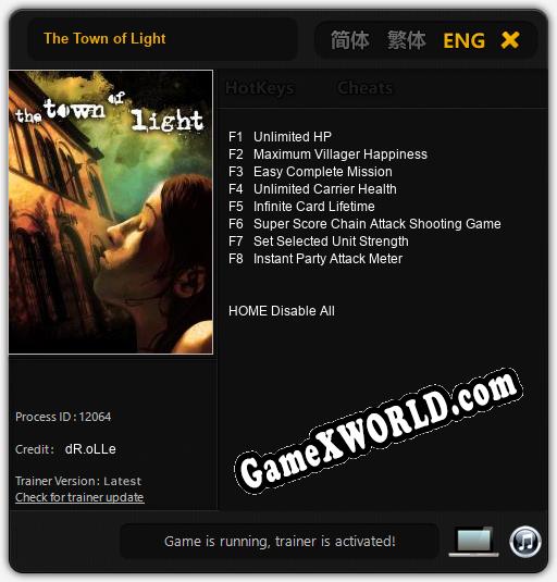 The Town of Light: ТРЕЙНЕР И ЧИТЫ (V1.0.46)