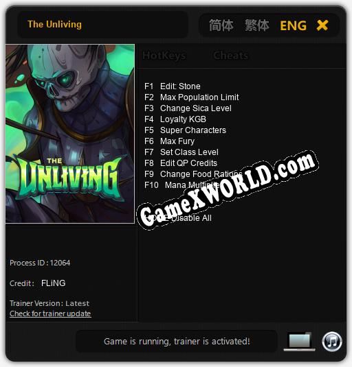 The Unliving: Читы, Трейнер +10 [FLiNG]