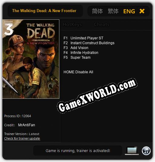 The Walking Dead: A New Frontier - Episode 3: Above the Law: Читы, Трейнер +5 [MrAntiFan]