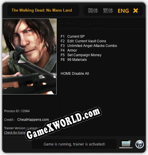 The Walking Dead: No Mans Land: Трейнер +6 [v1.4]