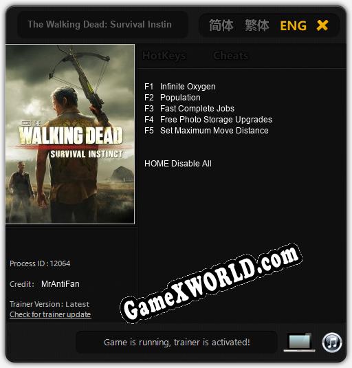 The Walking Dead: Survival Instincts: ТРЕЙНЕР И ЧИТЫ (V1.0.20)