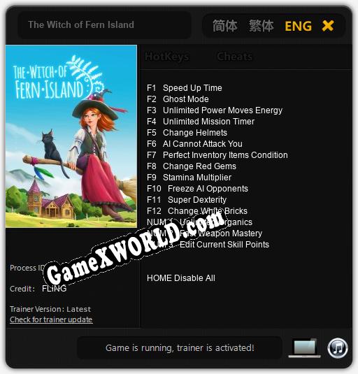 The Witch of Fern Island: ТРЕЙНЕР И ЧИТЫ (V1.0.49)