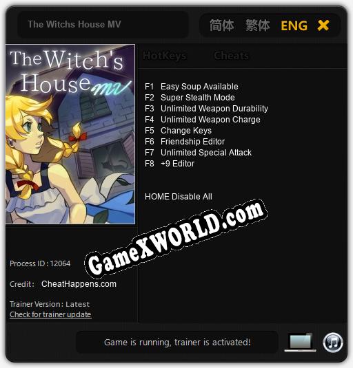 The Witchs House MV: Читы, Трейнер +8 [CheatHappens.com]