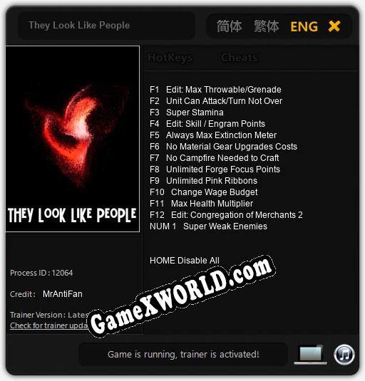 They Look Like People: ТРЕЙНЕР И ЧИТЫ (V1.0.84)