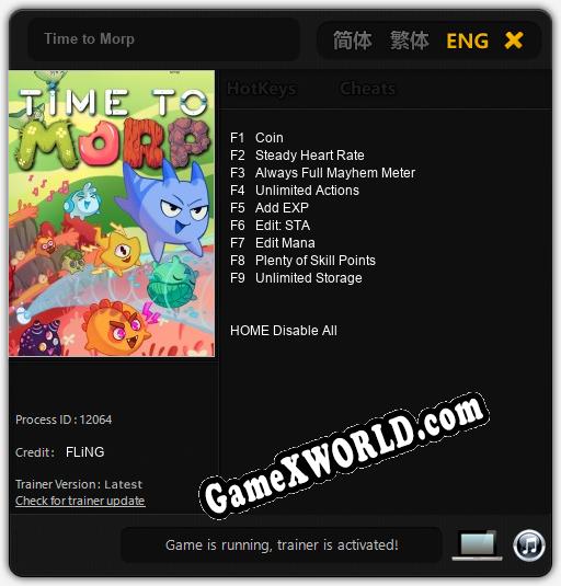 Time to Morp: Трейнер +9 [v1.9]