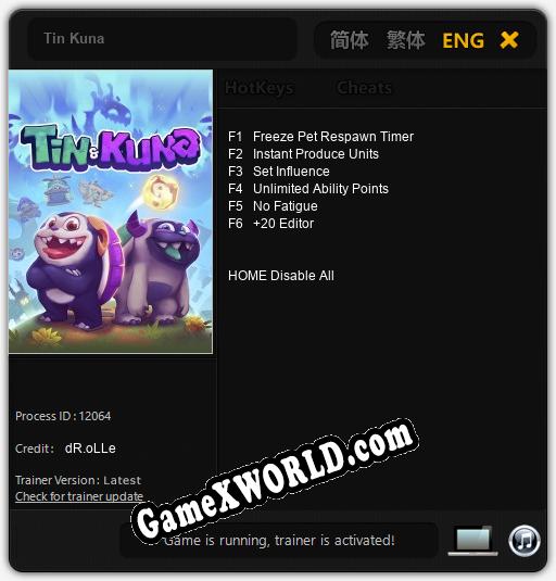 Tin Kuna: ТРЕЙНЕР И ЧИТЫ (V1.0.17)