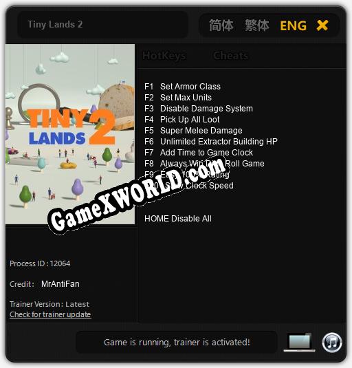 Tiny Lands 2: Трейнер +10 [v1.8]