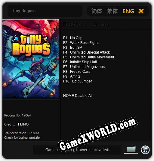 Tiny Rogues: ТРЕЙНЕР И ЧИТЫ (V1.0.71)