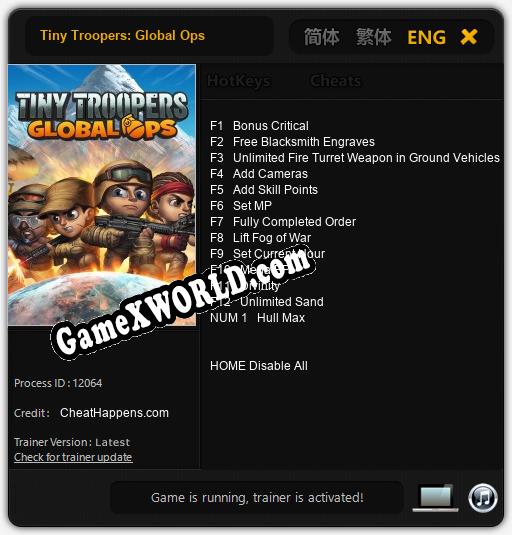 Tiny Troopers: Global Ops: Трейнер +13 [v1.2]