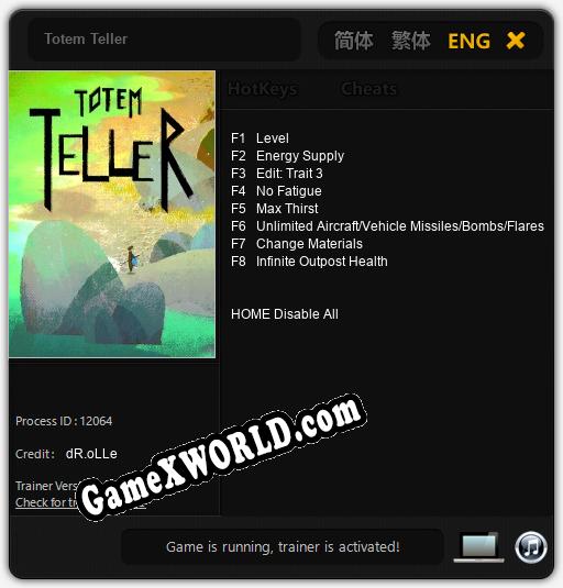 Totem Teller: Читы, Трейнер +8 [dR.oLLe]