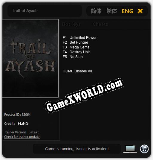 Trail of Ayash: Читы, Трейнер +5 [FLiNG]