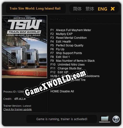 Train Sim World: Long Island Rail Road: Читы, Трейнер +14 [dR.oLLe]