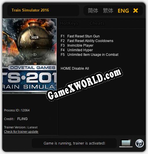 Train Simulator 2016: Трейнер +5 [v1.1]