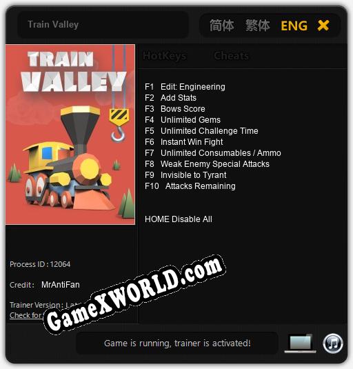 Трейнер для Train Valley [v1.0.1]
