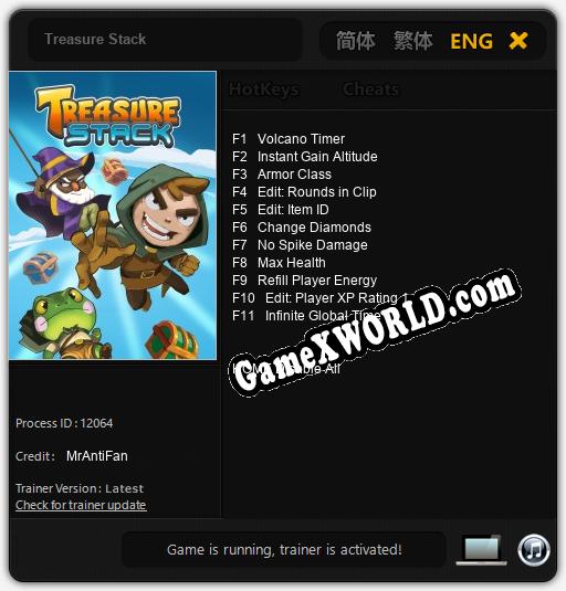 Трейнер для Treasure Stack [v1.0.5]