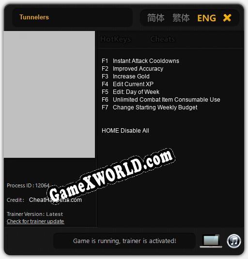 Tunnelers: Трейнер +7 [v1.4]