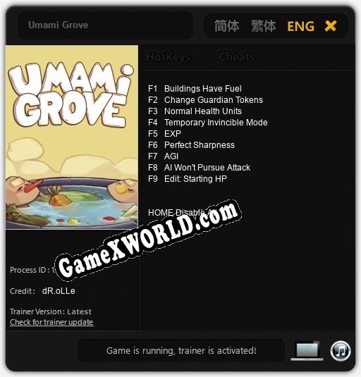 Umami Grove: Читы, Трейнер +9 [dR.oLLe]
