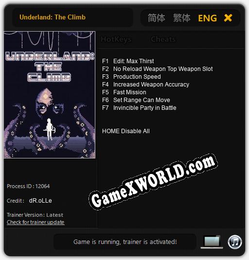 Underland: The Climb: Читы, Трейнер +7 [dR.oLLe]