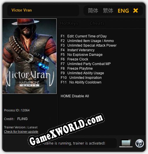 Victor Vran: Читы, Трейнер +11 [FLiNG]
