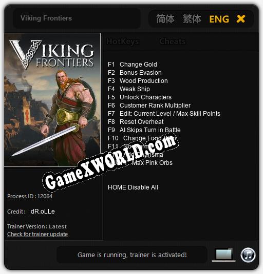 Viking Frontiers: Читы, Трейнер +13 [dR.oLLe]