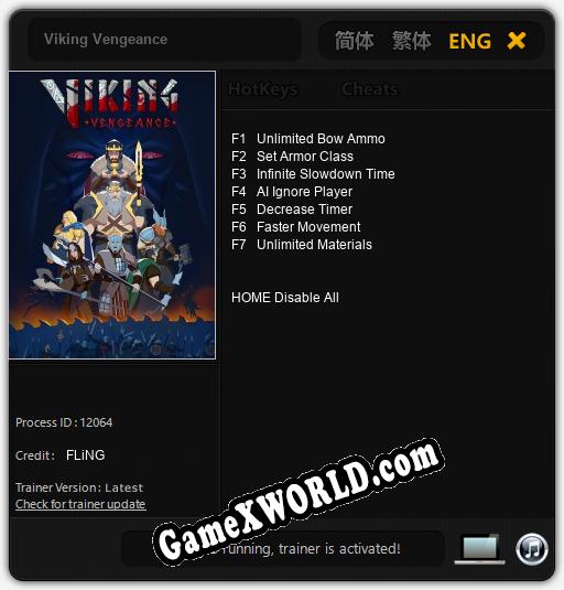 Viking Vengeance: ТРЕЙНЕР И ЧИТЫ (V1.0.71)