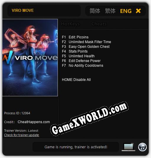 VIRO MOVE: Трейнер +7 [v1.9]