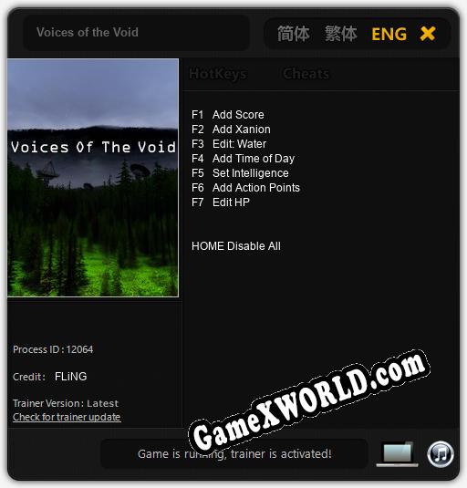 Voices of the Void: Трейнер +7 [v1.4]