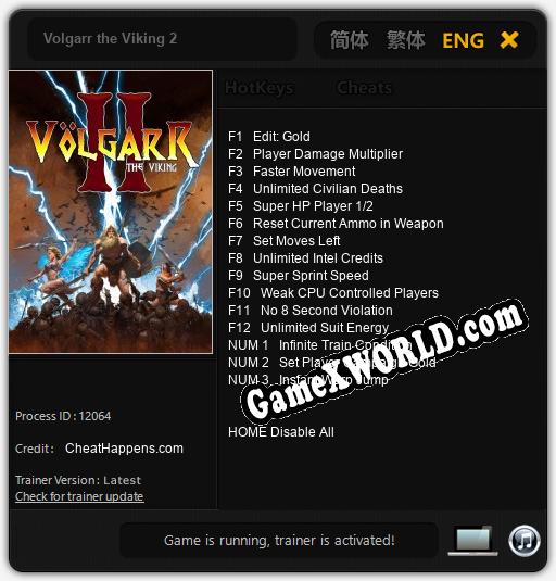 Volgarr the Viking 2: Трейнер +15 [v1.7]