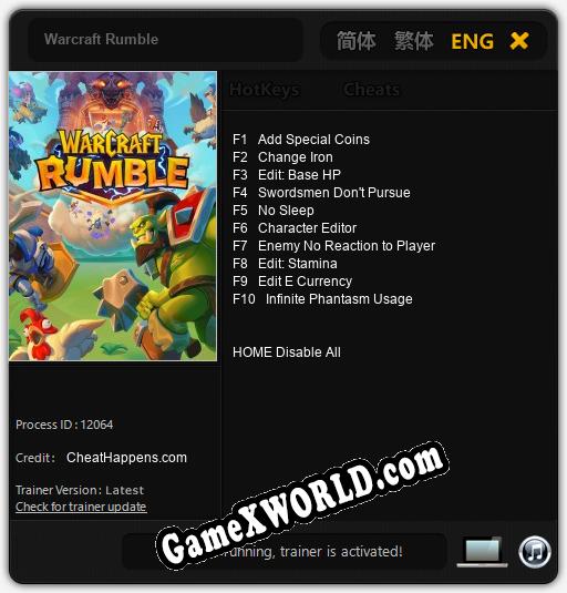 Warcraft Rumble: Читы, Трейнер +10 [CheatHappens.com]