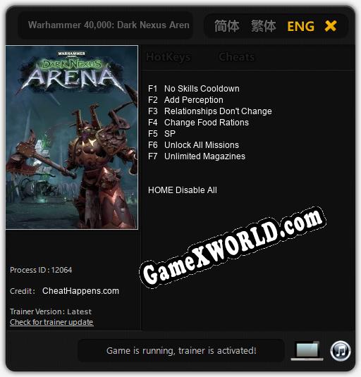 Warhammer 40.000: Dark Nexus Arena: Читы, Трейнер +11 [dR.oLLe]
