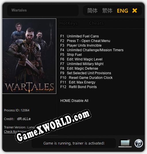 Wartales: Читы, Трейнер +12 [dR.oLLe]