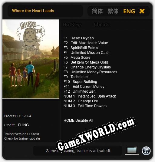 Where the Heart Leads: Трейнер +15 [v1.9]