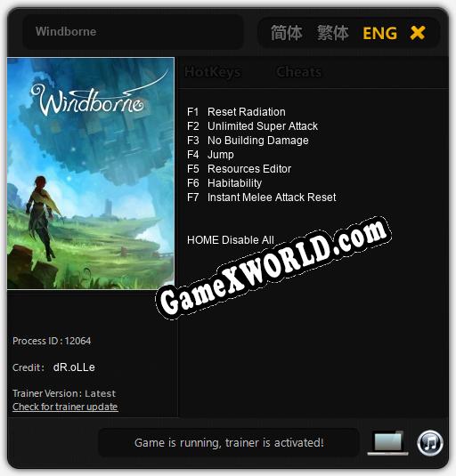 Windborne: Трейнер +7 [v1.6]