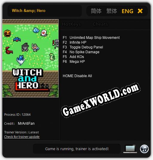 Witch & Hero: Трейнер +6 [v1.8]