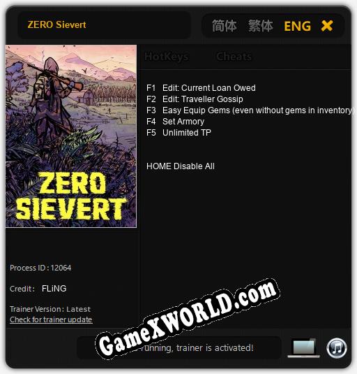 ZERO Sievert: Читы, Трейнер +5 [FLiNG]