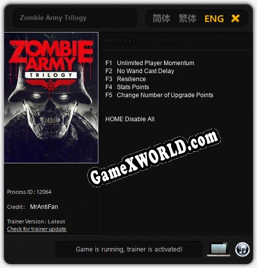Zombie Army Trilogy: Читы, Трейнер +5 [MrAntiFan]